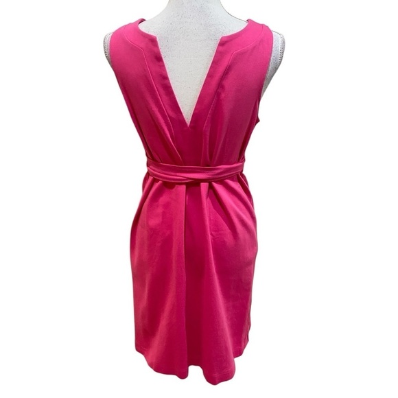 J. Crew hot pink fuchsia reversible sleeveless above knee dress belt size small - Picture 10 of 13